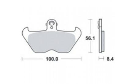 Remblokken R100R en R1100, voor, gesinterd